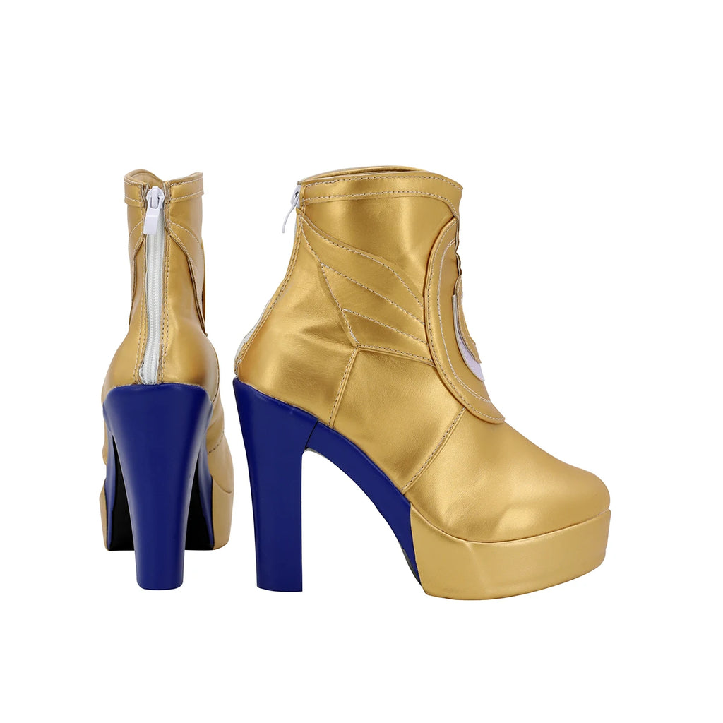 Honkai Star Rail Saphir Cosplay Shoes Golden Boots Custom Made