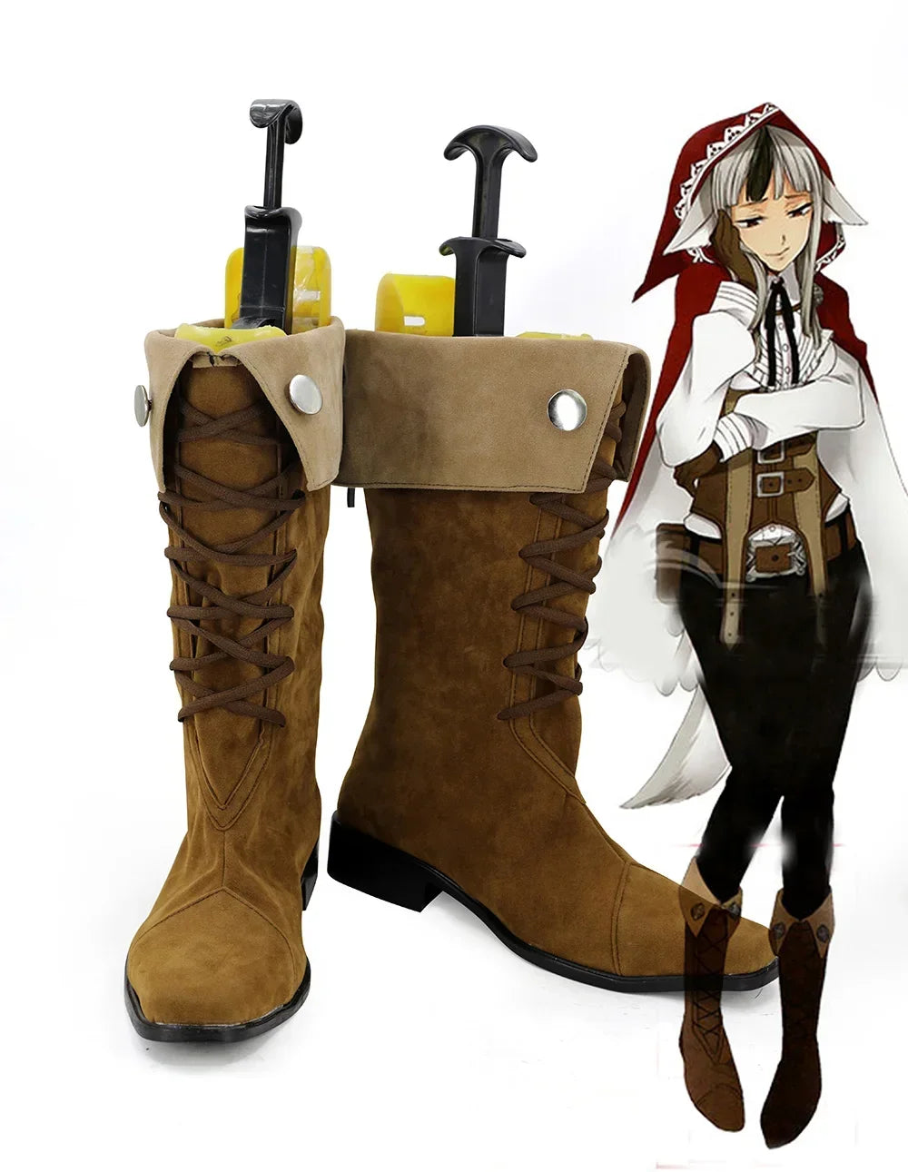 Fire Emblem Awakening Velua Cosplay Boots Brown Shoes