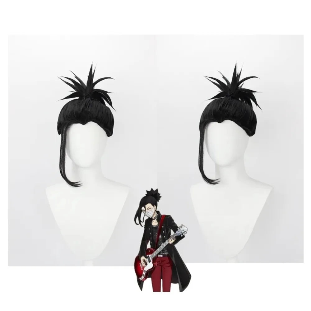 Bungo Stray Dogs Gin Akutagawa Cosplay Wig Single Ponytail Anime Hair
