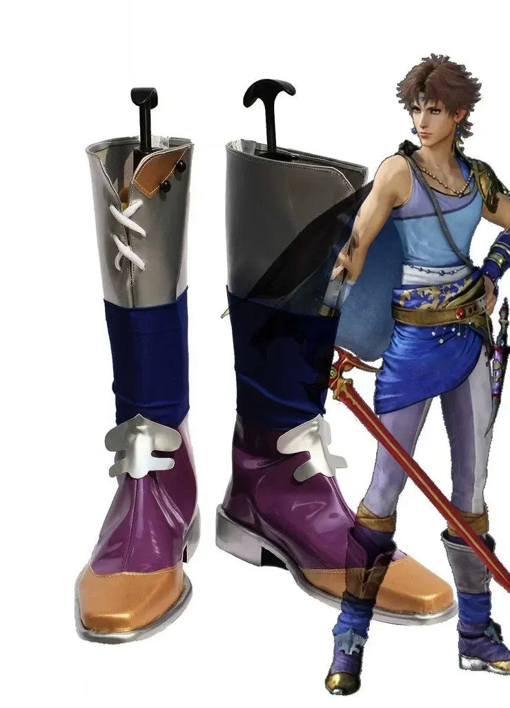 Final Fantasy V Bartz Cosplay Boots Custom Made Shoes
