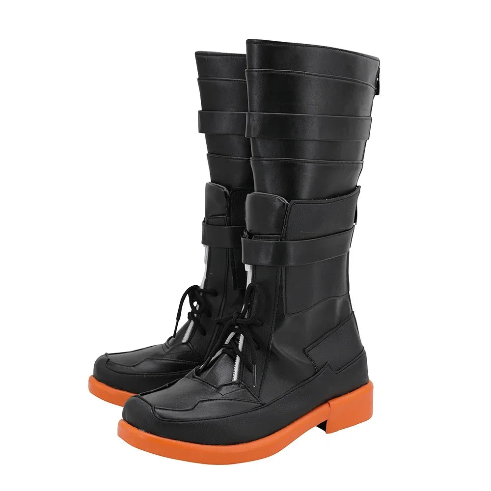 Arknights Hung Cosplay Boots Black Shoes