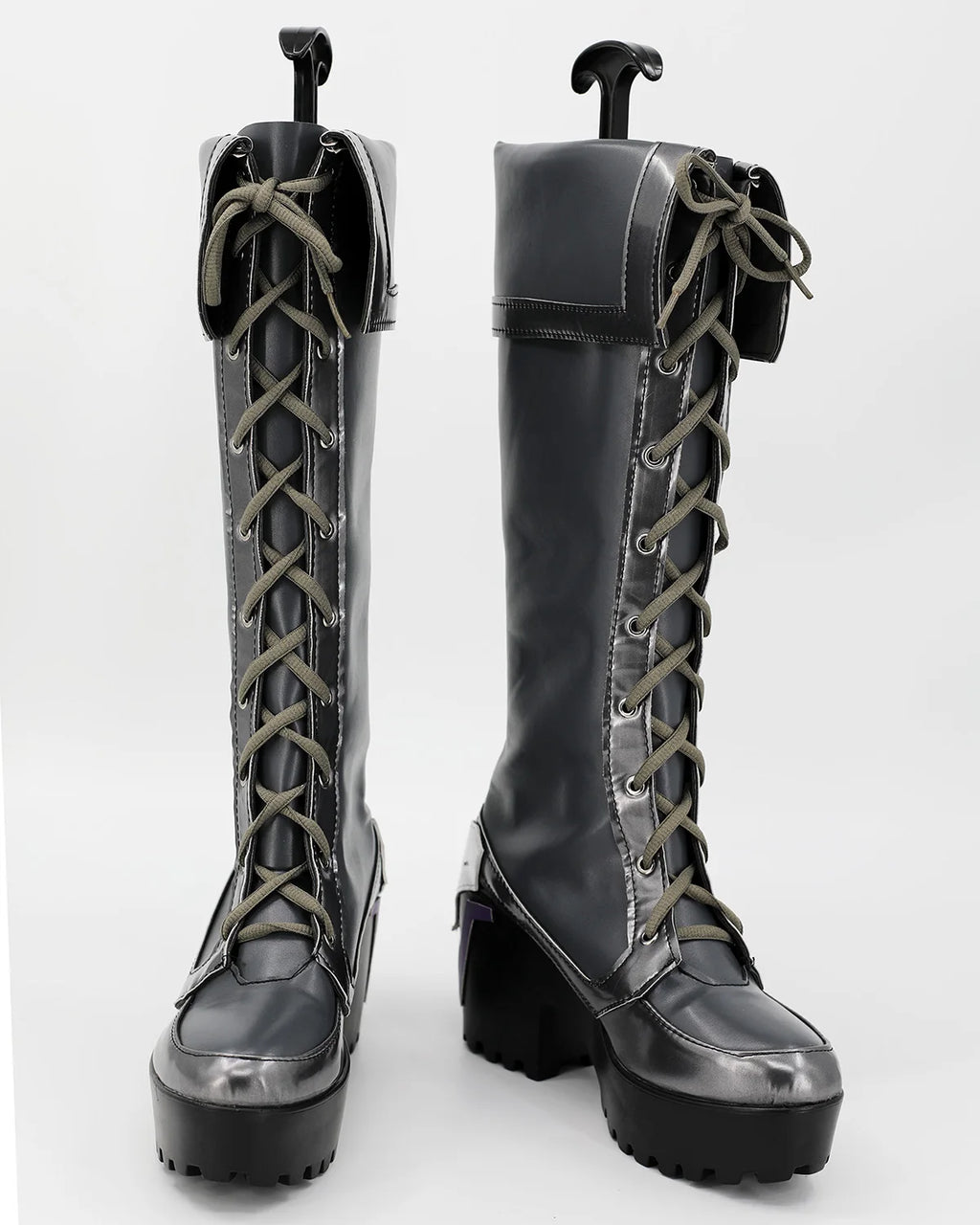 Cammy Widowmaker Cosplay Shoes Street Fighter 6 Overwatch Crossover Grey Boots