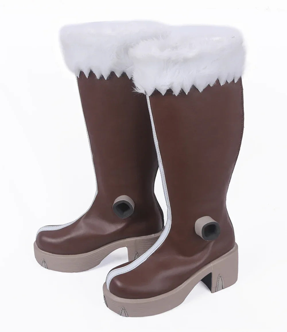 My Hero Academia Tiger Yawara Chatora Cosplay Boots Brown Shoes