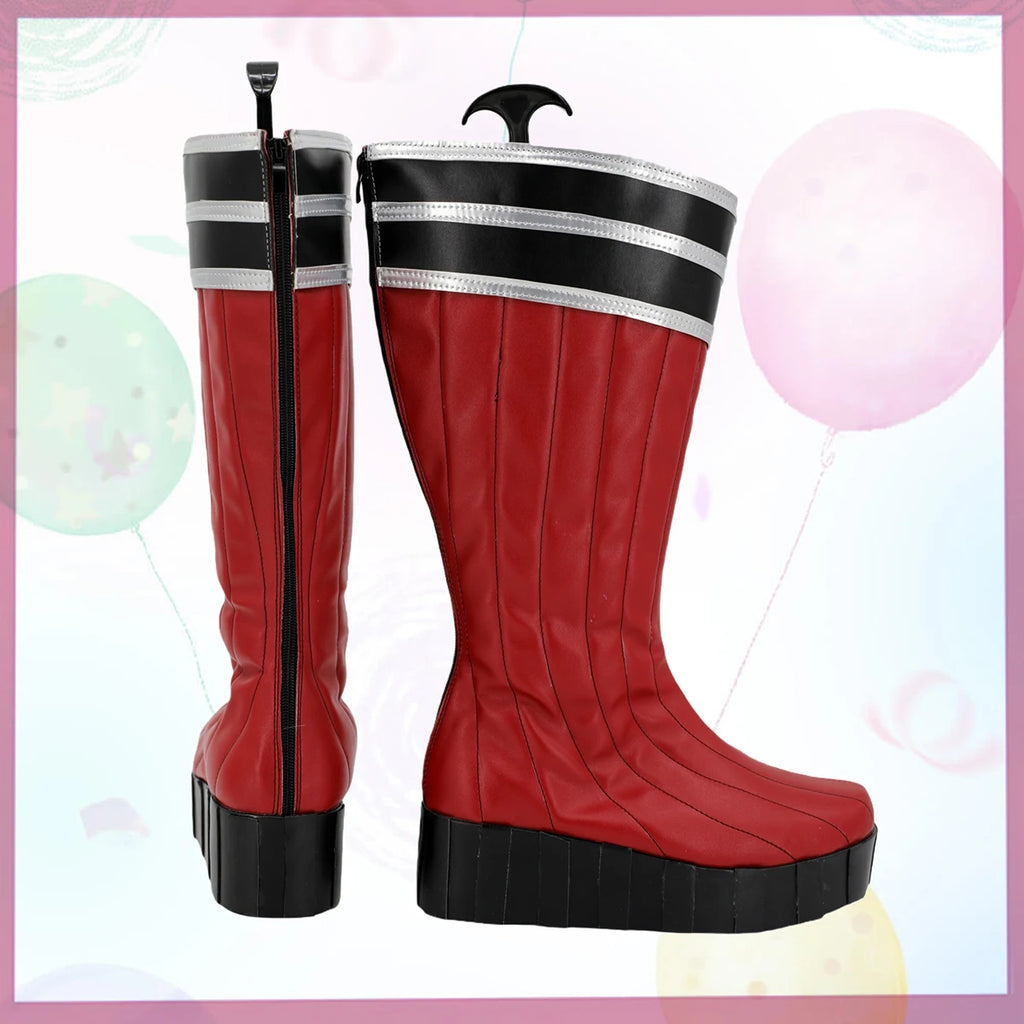 Kingdom Hearts Sora Cosplay Shoes Custom Replica Red Boots