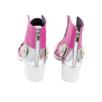 Overwatch Mercy Cosplay Boots Pink Shoes High Heel