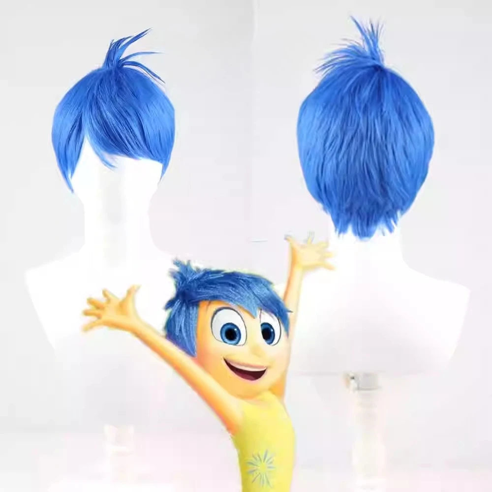 Inside Out Cosplay Wig Full Set for Disgust Sadness Joy Fear Anger Anxiety All Characters Hair