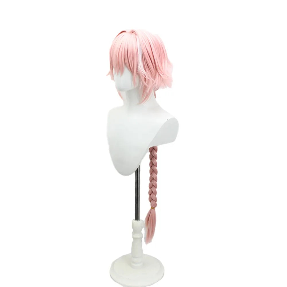 FGO Astolfo Cosplay Wig Pink White Hair