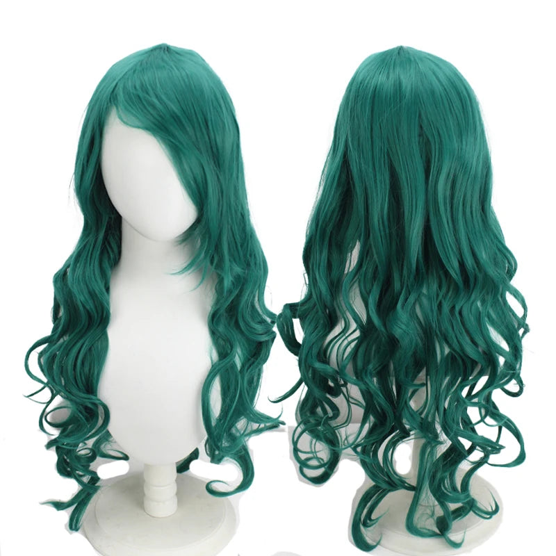 Bleach Nelliel Tu Odelschwanck Cosplay Wig Green Long Curly Hair