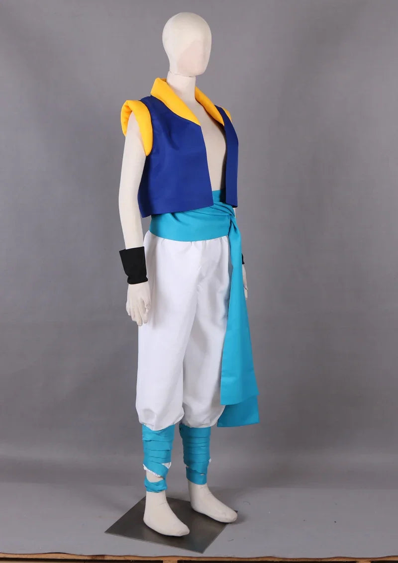 Dragon Ball Son Goten and Trunks Gotenks Fighting Cosplay Costume