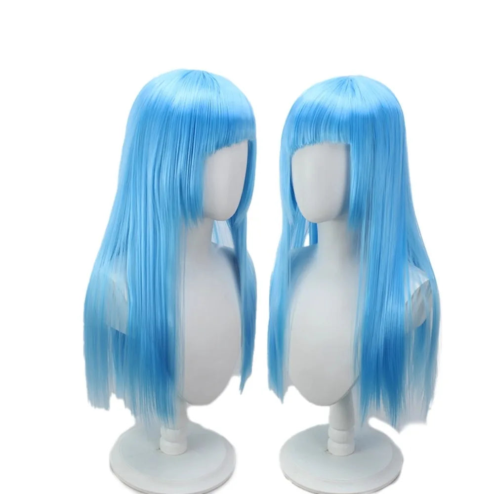 Jujutsu Kaisen Miwa Kasumi Cosplay Wig Blue Long Straight Hair