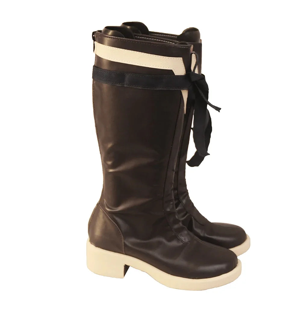 Fire Emblem Blazing Sword Lyn Cosplay Boots Brown Shoes Custom Made