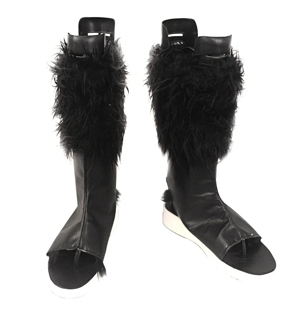 Chaussures de cosplay Inosuke Hashibira de Demon Slayer, bottes noires