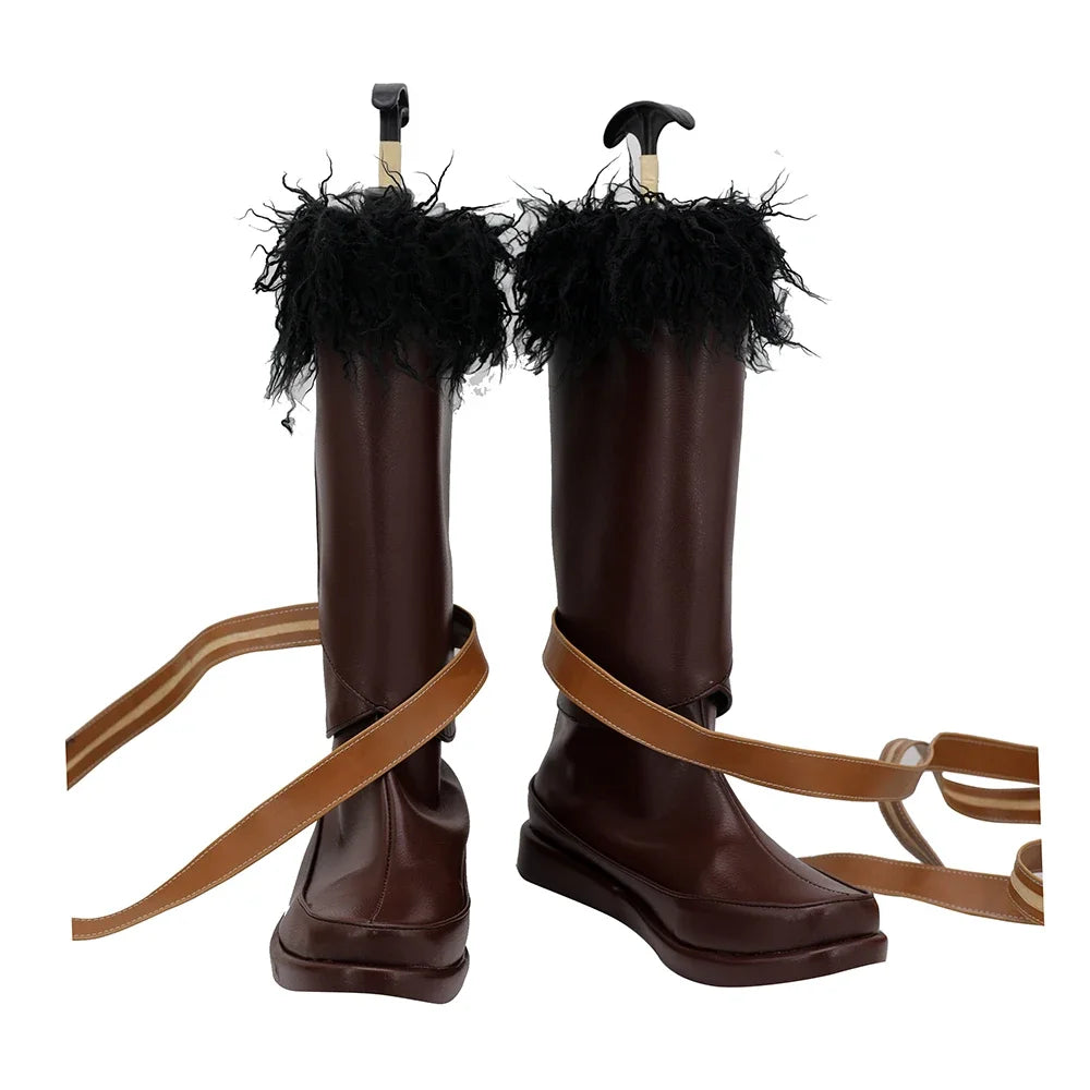 Assassin's Creed Eivor Varinsdottir Wolf-Kissed Cosplay Boots Brown Shoes