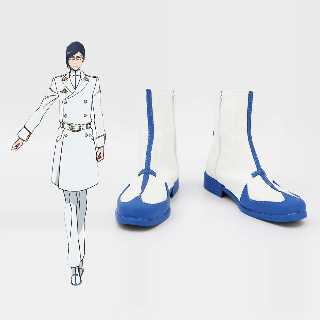 Bleach Ishida Uryuu Cosplay Shoes Custom White Boots Any Size