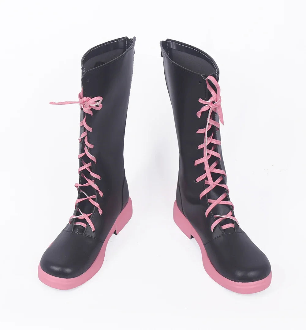 Sword Art Online LLENN Kohiruimaki Karen Cosplay Boots Black Shoes
