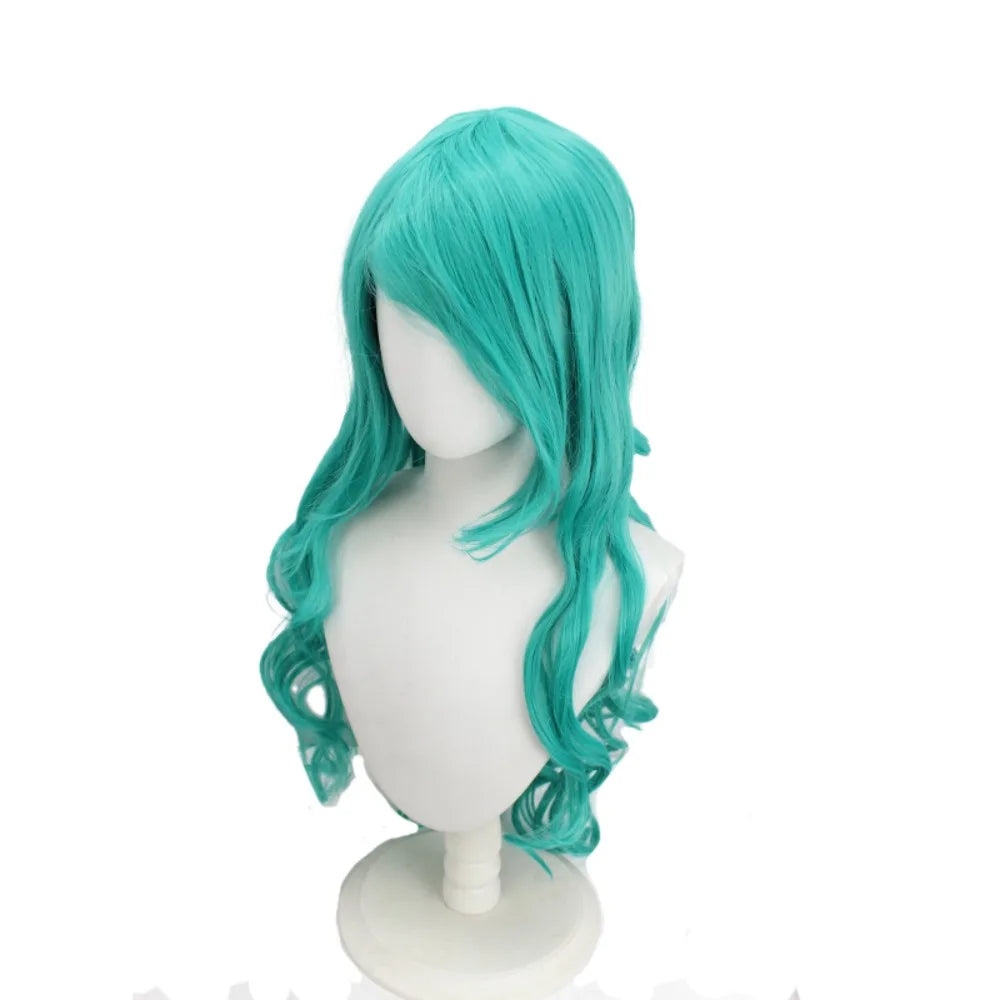 Bleach Nelliel Tu Odelschwanck Cosplay Wig Green Long Curly Hair