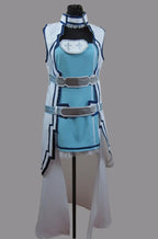 Sword Art Online ALO Yuki Asuna Cosplay Costume Blue Dress