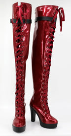 Persona5 Shikano Ichigo Cosplay Shoes Knee High Boots Custom Made
