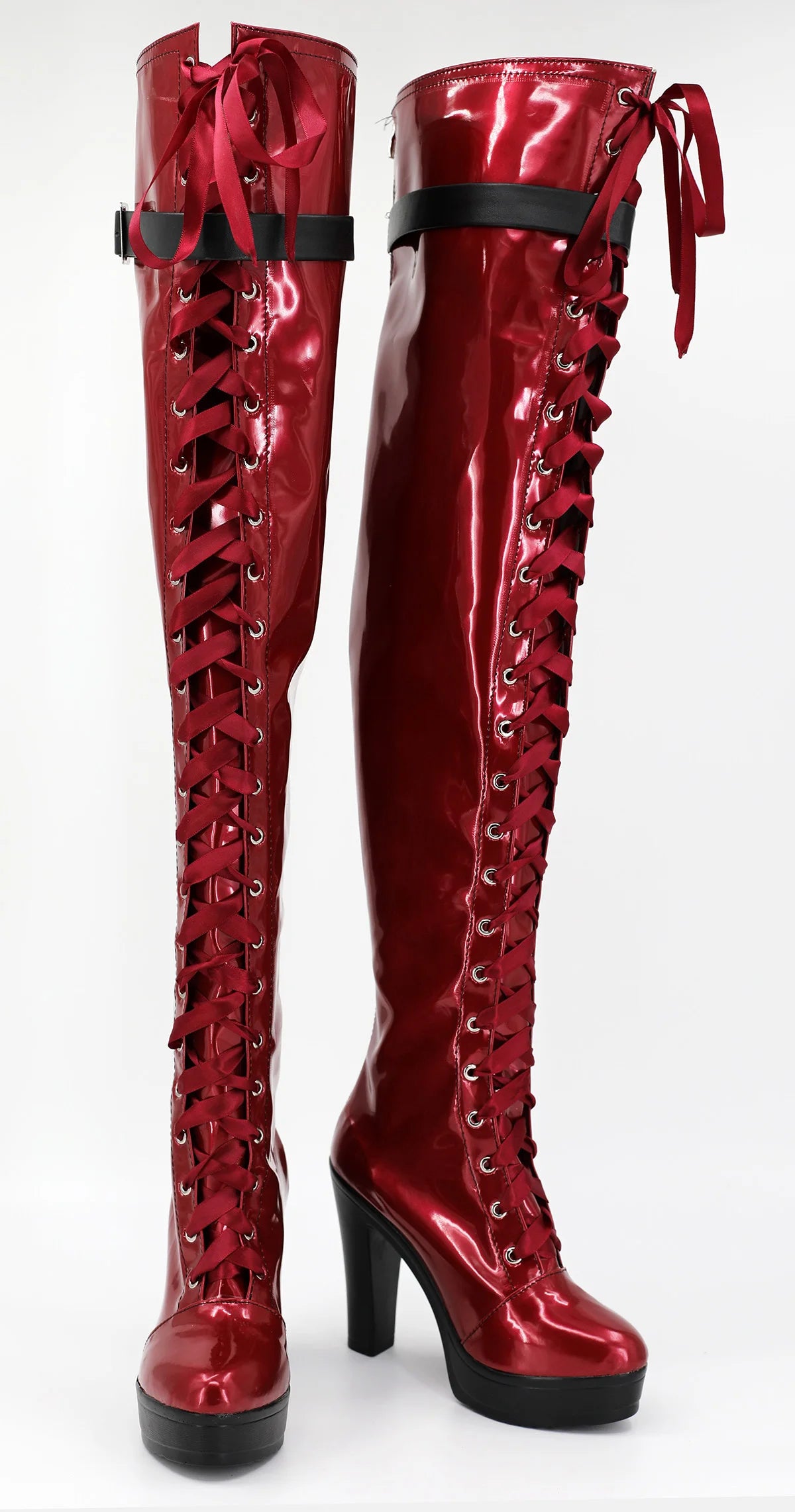 Persona5 Shikano Ichigo Cosplay Shoes Knee High Boots Custom Made