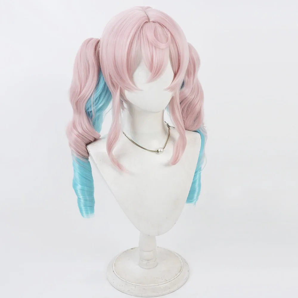 Honkai Star Rail Hyacinthia Cosplay Wig Twin Tails Gradient Hair