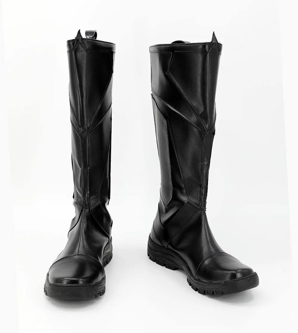 Nightwing Titans Dick Grayson Cosplay Shoes Black Boots Custom Made