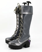 Cammy Widowmaker Cosplay Shoes Street Fighter 6 Overwatch Crossover Grey Boots