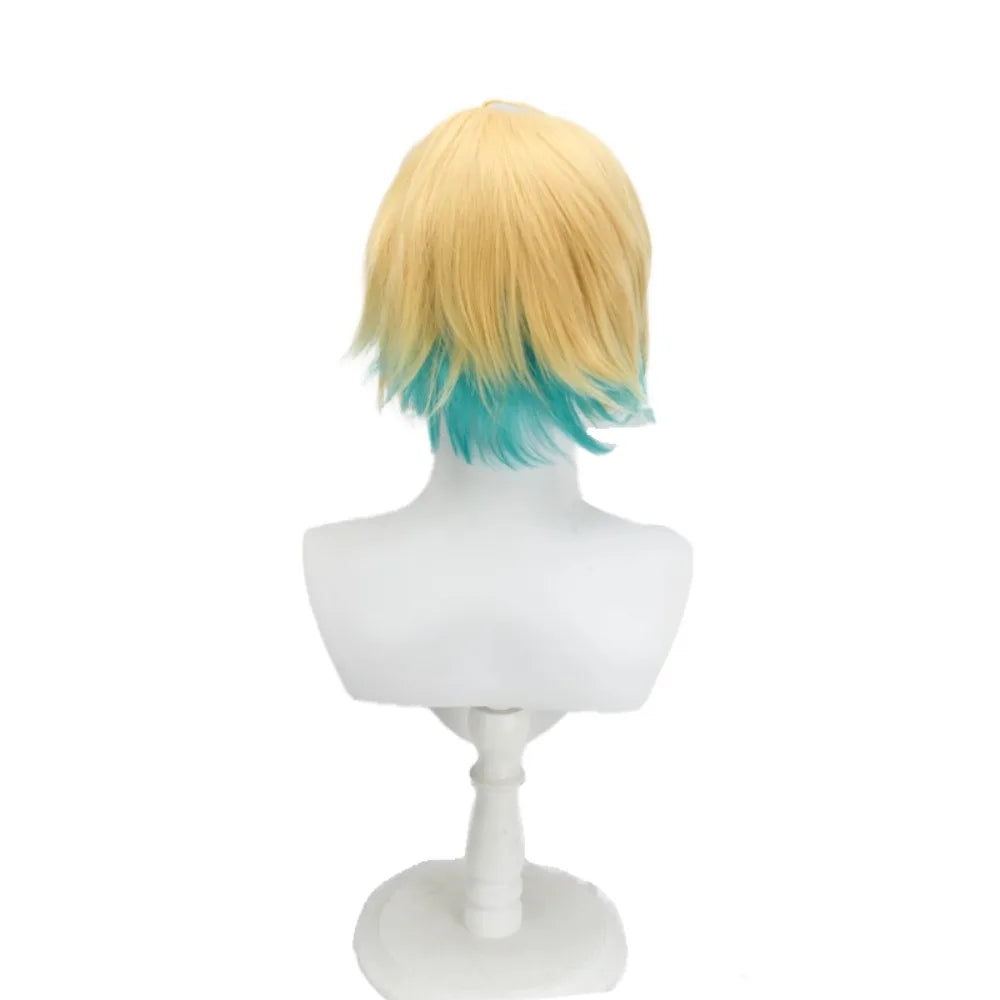 LOL Adventurer Star Guardian Ezreal Cosplay Wig Dual Color Gradient Hair