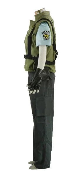 Resident Evil Chris Redfield S.T.A.R.S. Uniform Cosplay Costume Full Set Custom Made