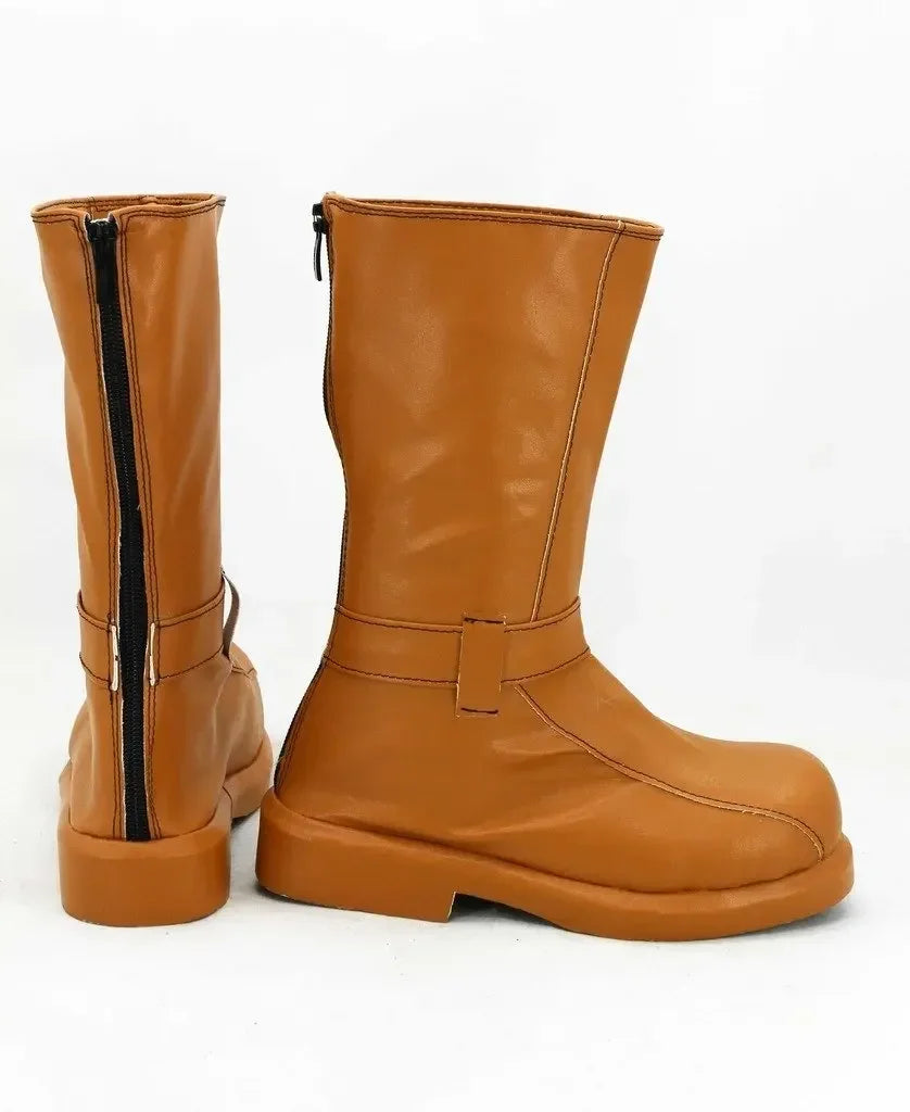 Final Fantasy VII Aerith Cosplay Shoes Orange Boots