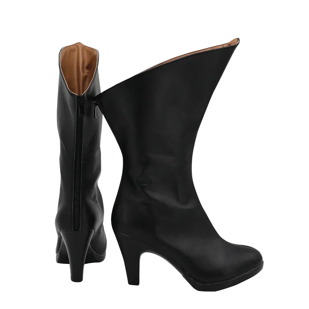 Hazbin Hotel Vaggie Cosplay Boots Vagatha High Heel Shoes