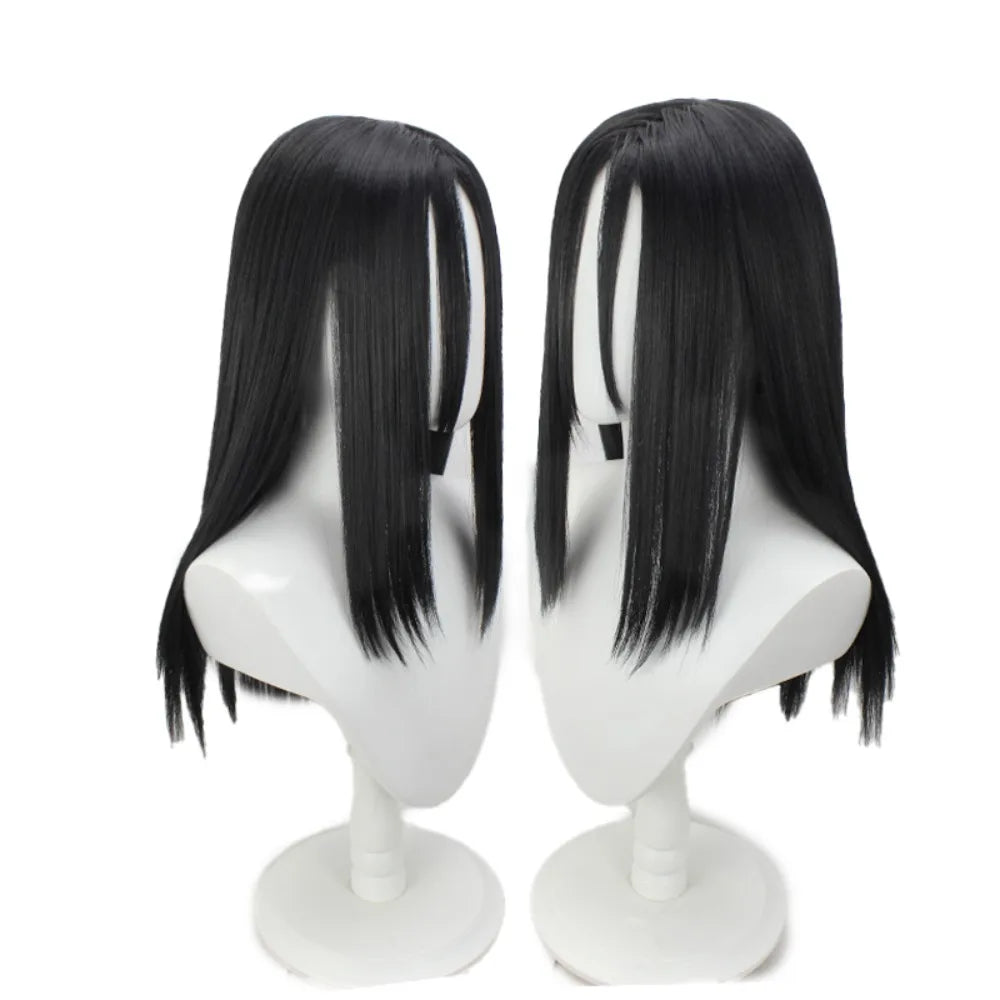 Perruque de cosplay Naruto Orochimaru, cheveux longs, noirs et lisses 