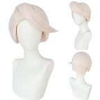 Perruque de cosplay Tom Trench de Hazbin Hotel, rose clair, courte et hérissée, cheveux synthétiques 