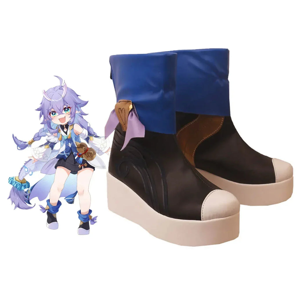 Honkai Star Rail Bailu Cosplay Boots Custom Made Shoes