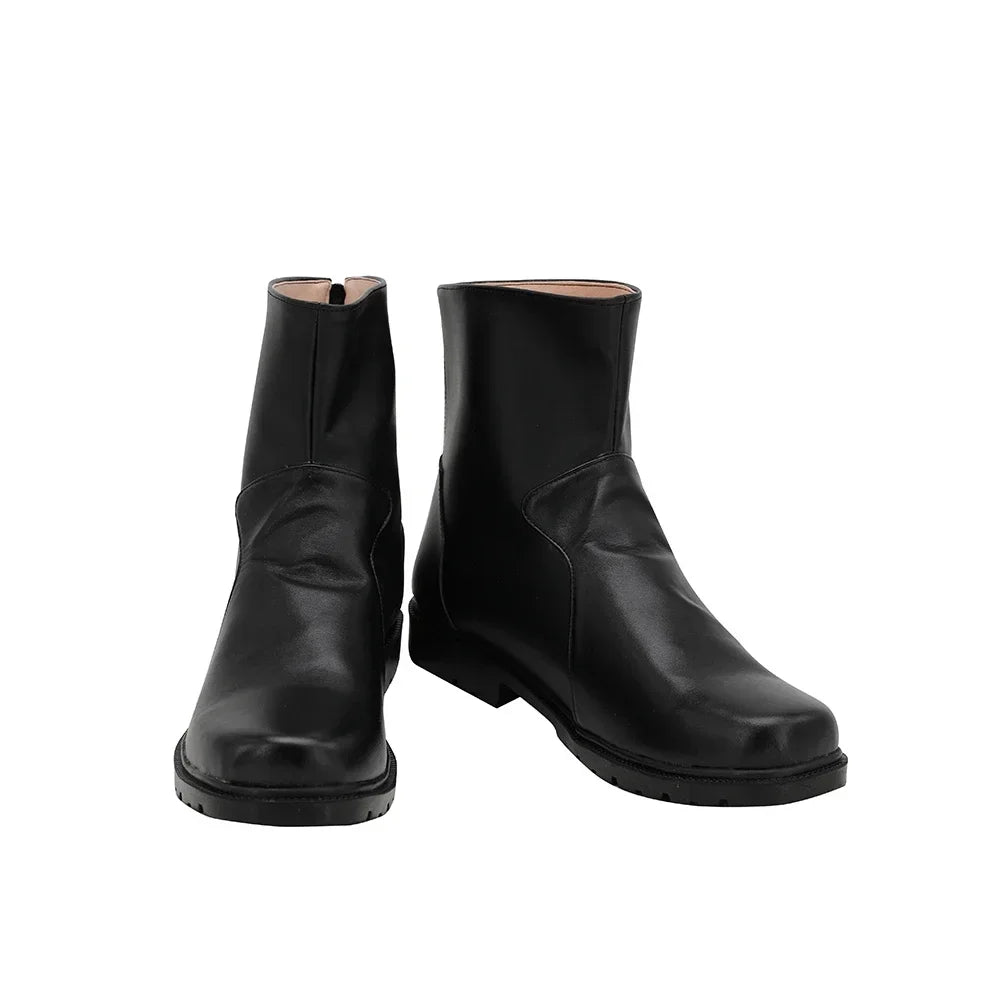 Final Fantasy VII Remake Rufus Shinra Cosplay Boots Black Shoes
