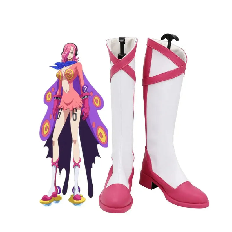 One Piece Vinsmoke Reiju Cosplay Boots Customized Shoes