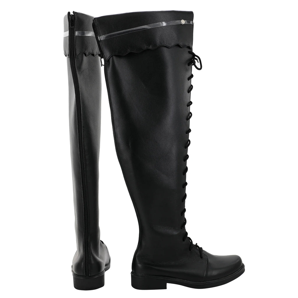 Final Fantasy XIV Y'shtola Cosplay Boots Custom Made Black Shoes