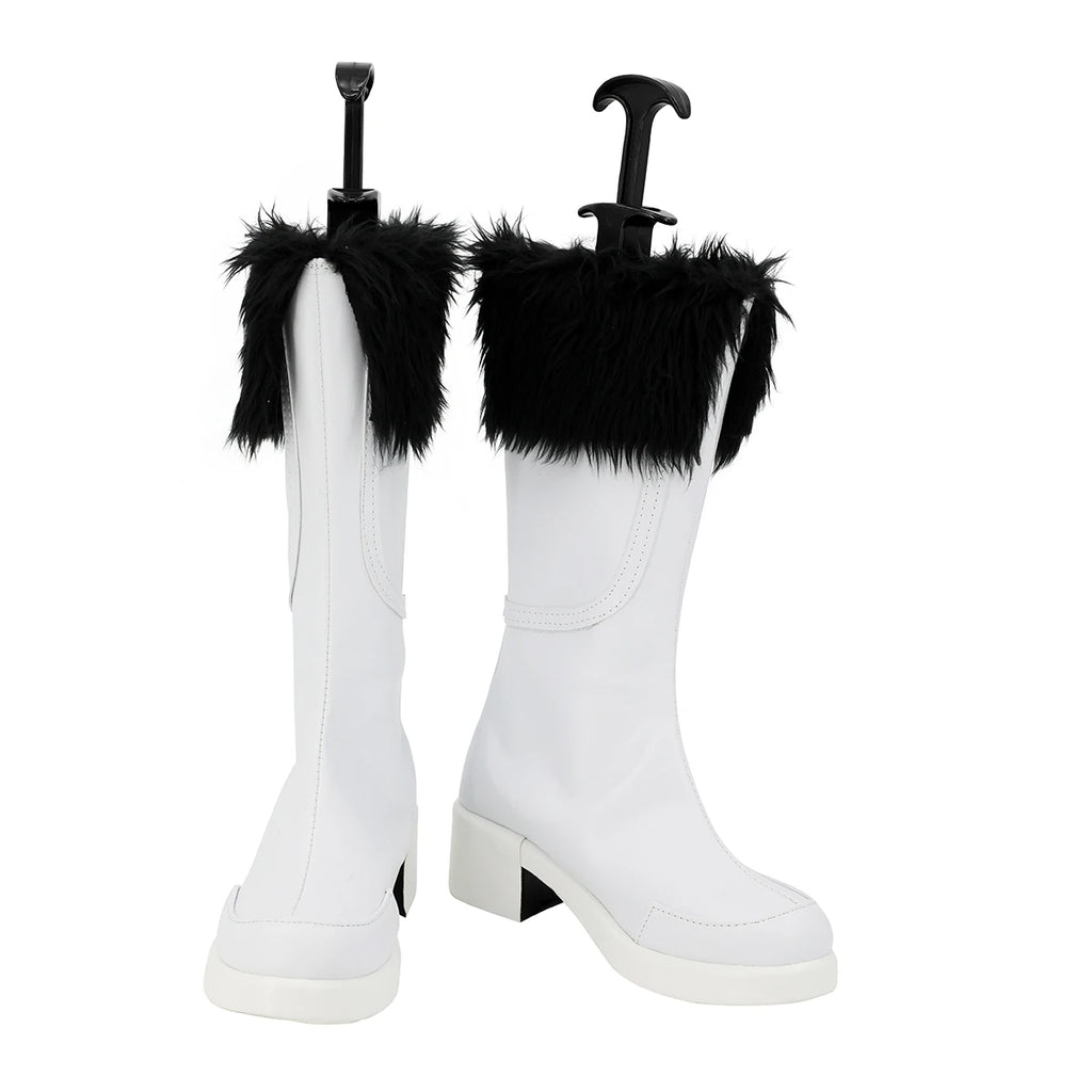 Bottes de cosplay Bleach Hitsugaya Toushirou, chaussures blanches sur mesure