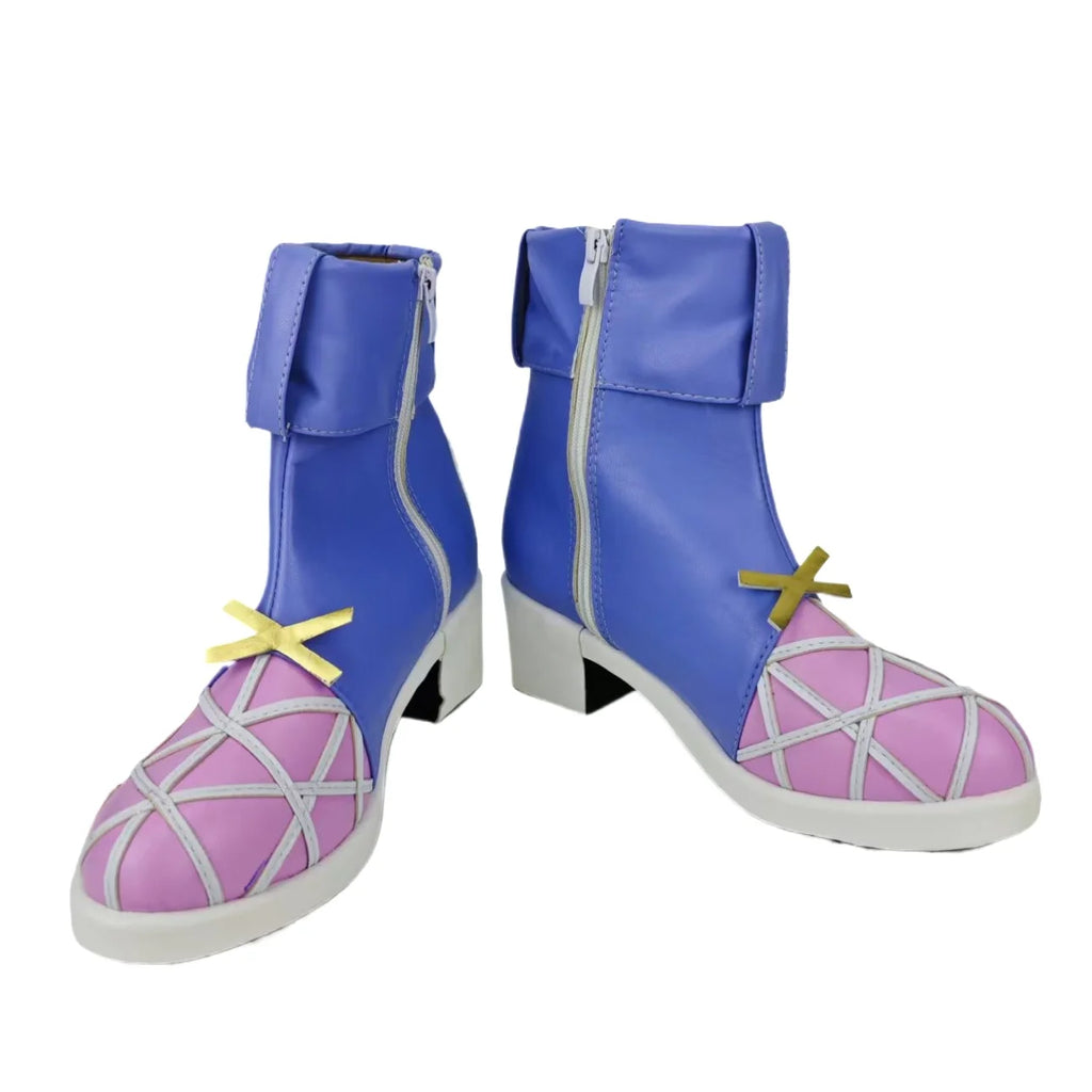 Overwatch Sombra Cosplay Boots Blue Shoes Custom Made