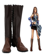 Final Fantasy 10 Lenne Cosplay Boots Brown Shoes