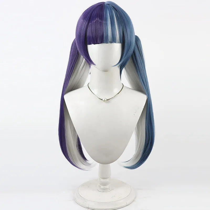 Persona5 The Phantom X Kano Ichigo Cosplay Wig Two Tone Stitched Style Synthetic Hair