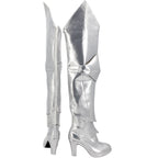Fate Grand Order Artoria Pendragon Cosplay Shoes Silver Long Boots