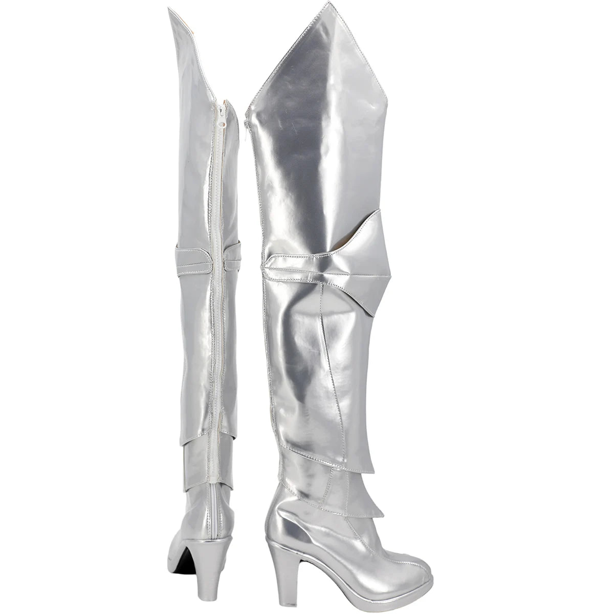 Fate Grand Order Artoria Pendragon Cosplay Shoes Silver Long Boots