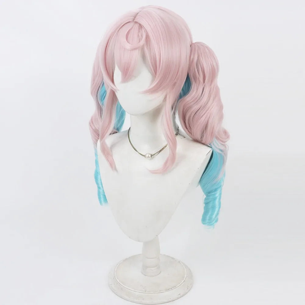 Honkai Star Rail Hyacinthia Cosplay Wig Twin Tails Gradient Hair
