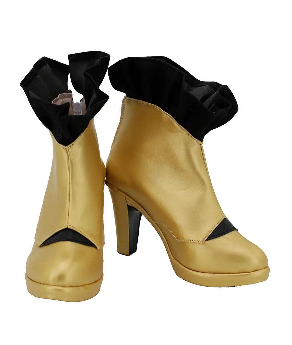 Fate Grand Order Ishtar Cosplay Boots High Heel Golden Boots