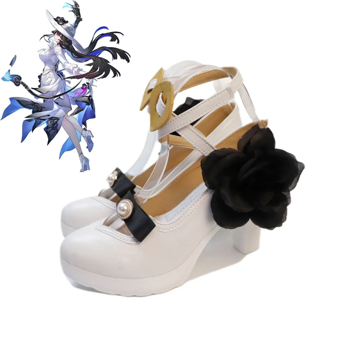 Honkai Star Rail Dahlia Constance Cosplay Shoes High Heel Boots Custom Made