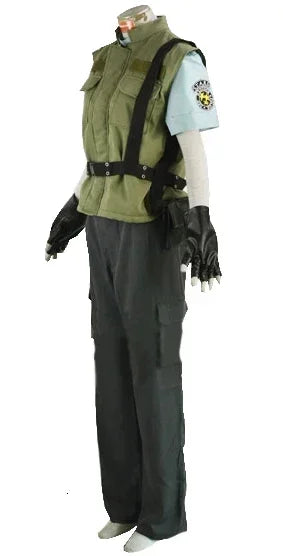 Resident Evil Chris Redfield S.T.A.R.S. Uniform Cosplay Costume Full Set Custom Made