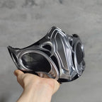Mortal Kombat Sub-Zero Bi-Han Half Face Mask Fiberglass Cosplay Prop