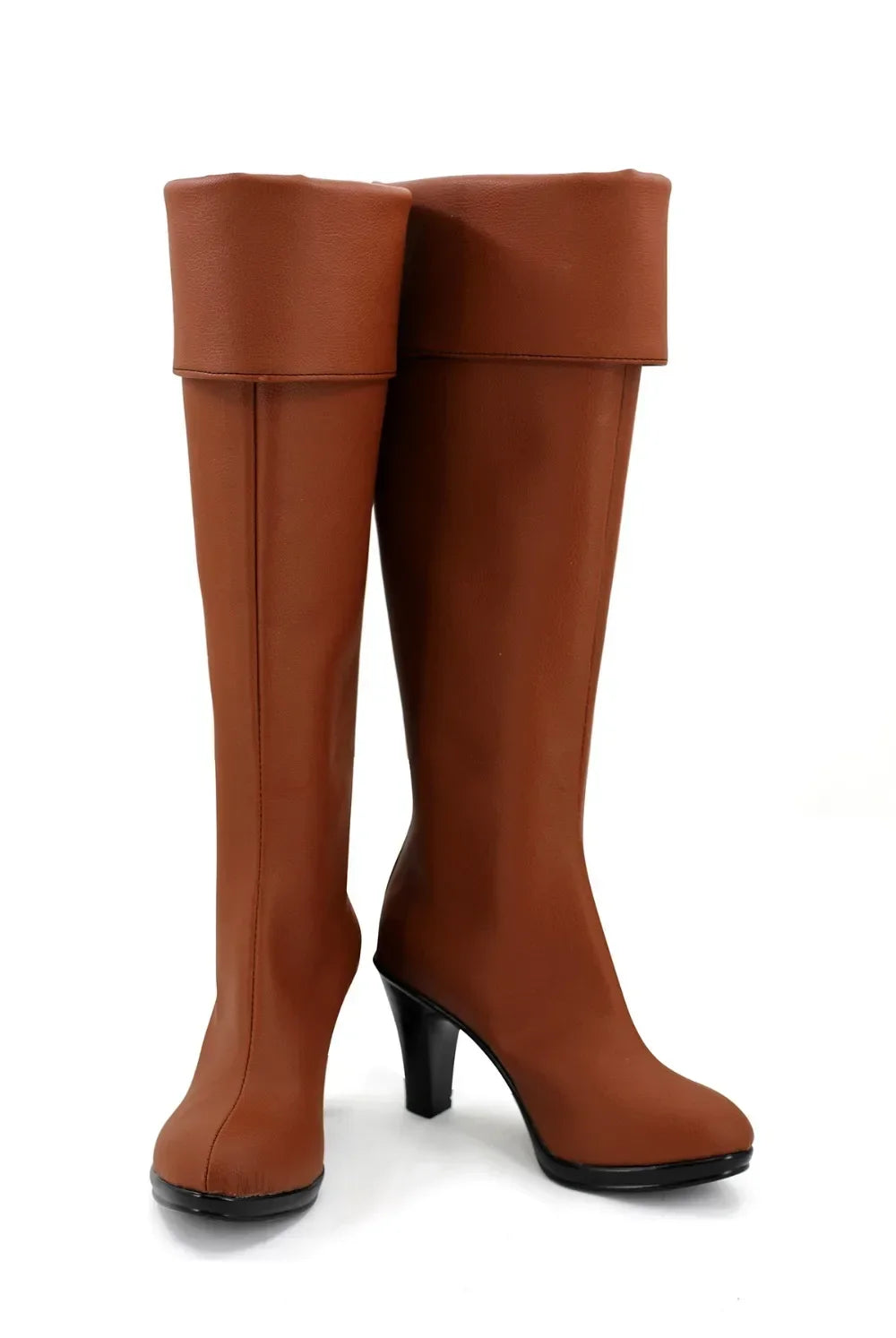 Custom Made Fairy Tail Lucy Heartfilia Cosplay Boots â€?Brown Knee-High Anime Shoes | MiDicosplay