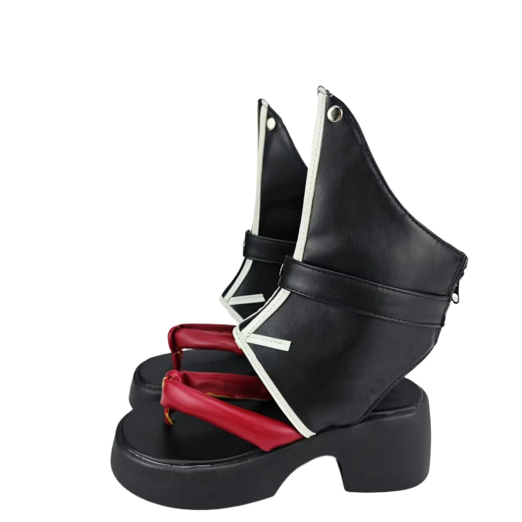 FGO Miyamoto Musashi Cosplay Boots Samurai Cosplay Black Shoes