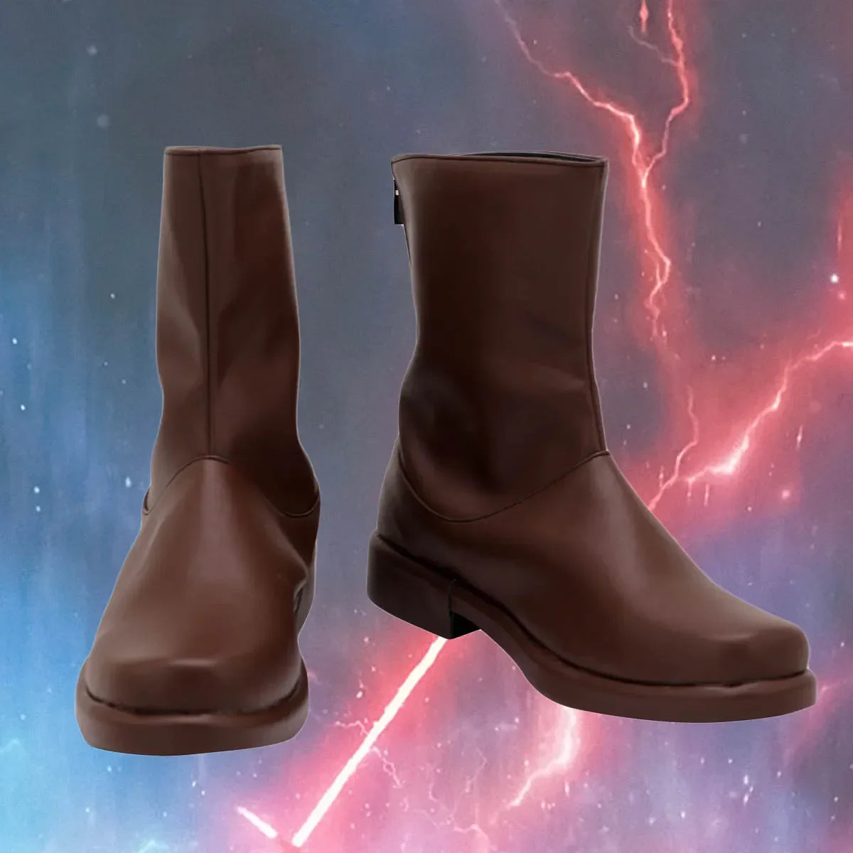 Star Wars Obi-Wan Jedi Cosplay Boots Brown Short Boots Custom Made